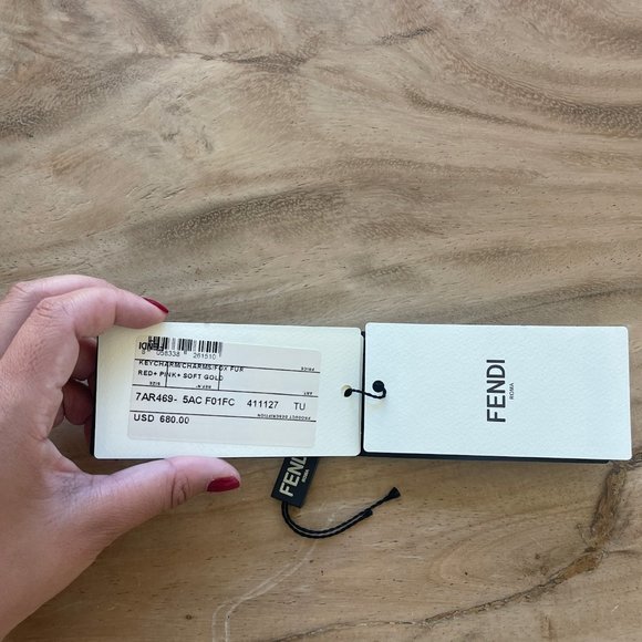 Fendi Pom Pom Multicolor Fur Charm - Picture 12 of 12